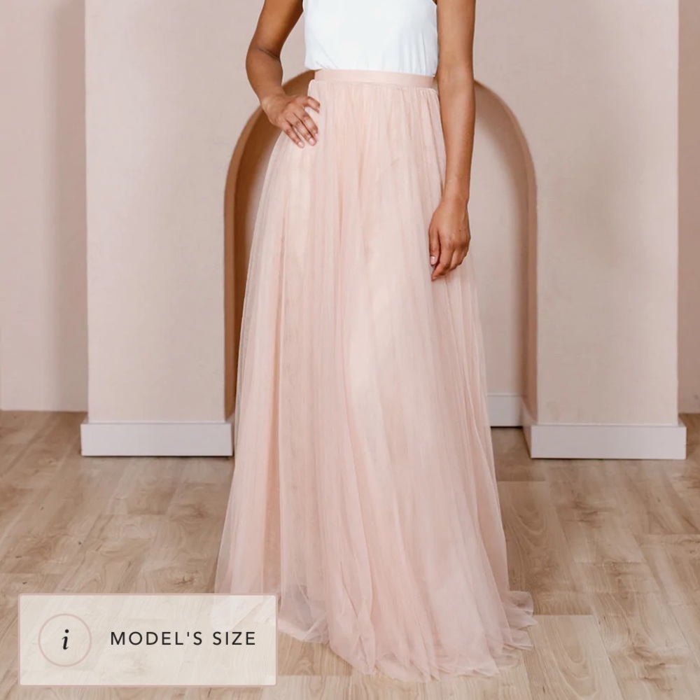 REVELRY Blush/Pink Bridesmaid skirt size 2